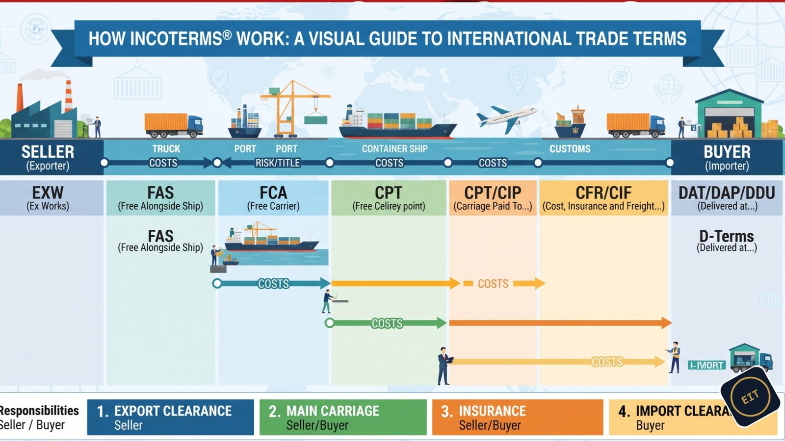 How Incoterms work in international trade